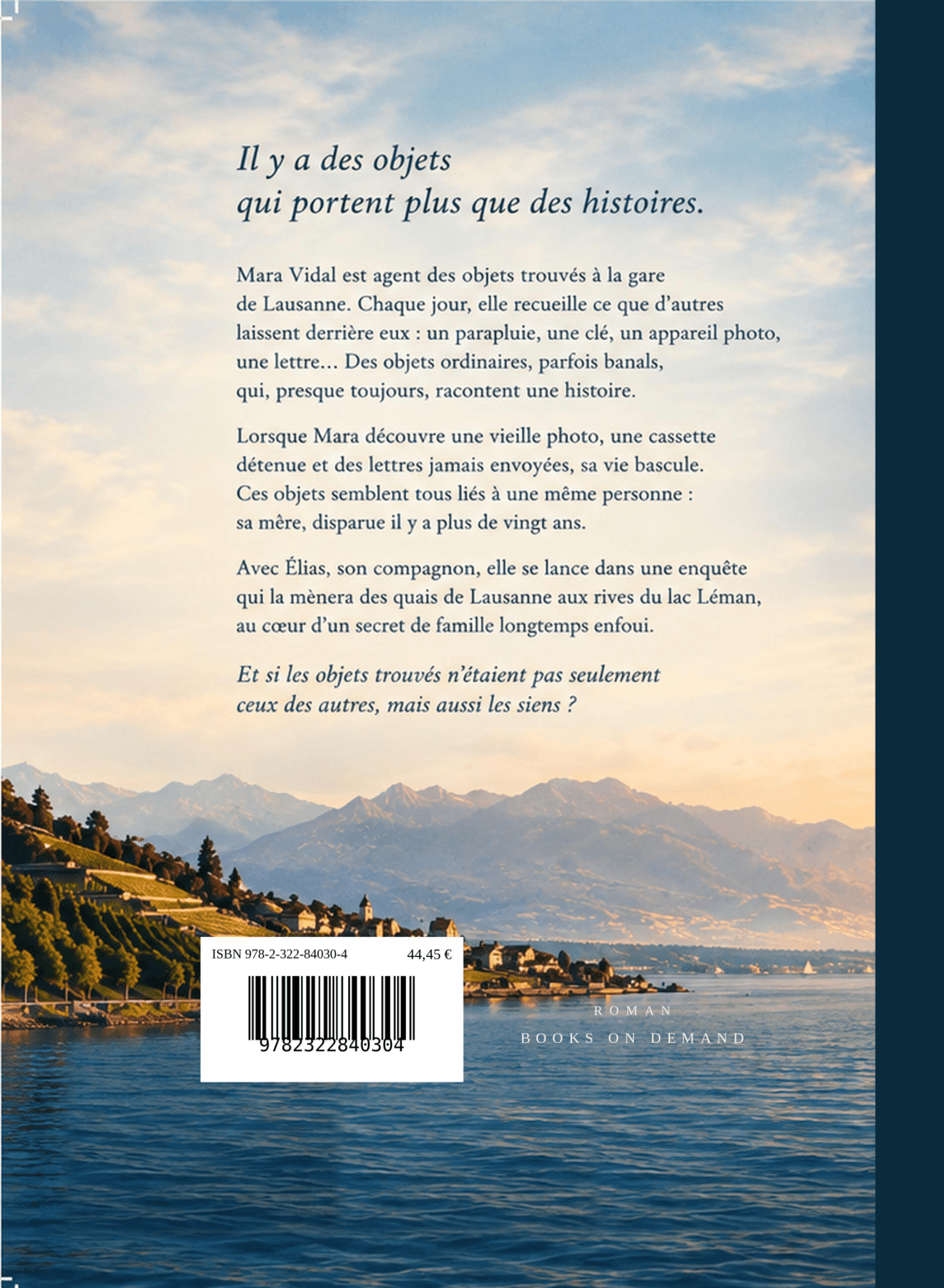 Quatrième de couverture de L'Autre Rive